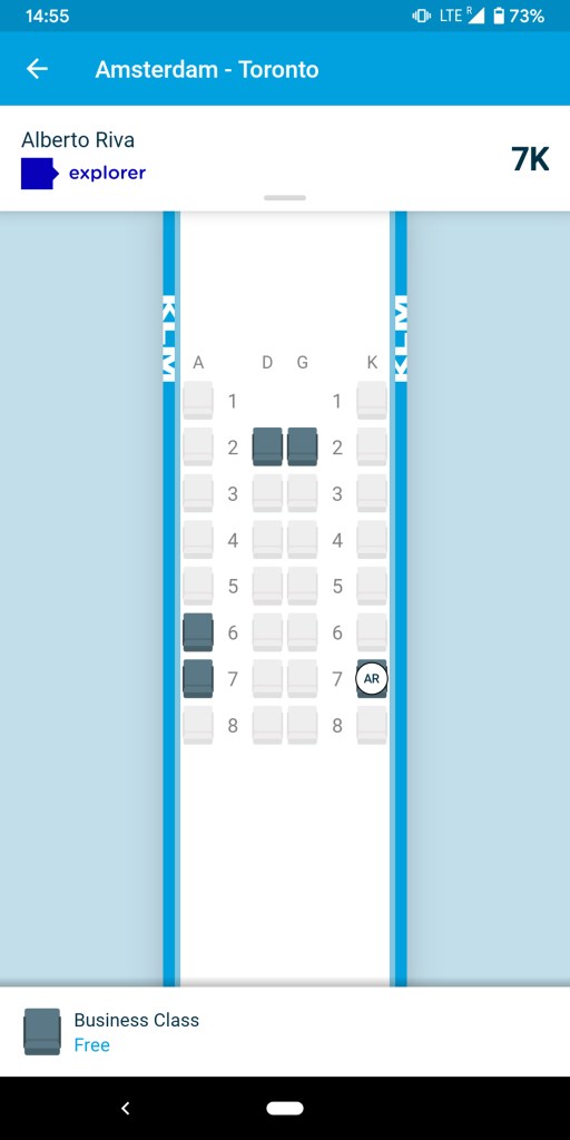 Great seat, so-so service: A review of KLMs business class on the 787-9 from Amsterdam to Toronto