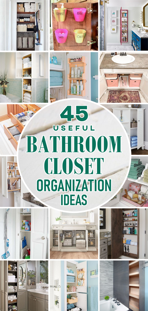 45 Useful Bathroom Closet Organization Ideas
