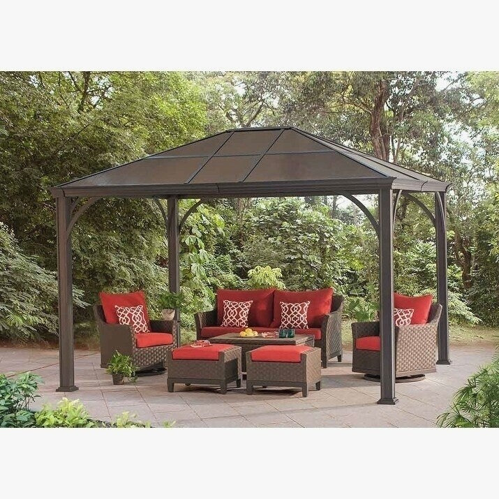 Archaic Fair Sunjoy Hardtop Gazebo