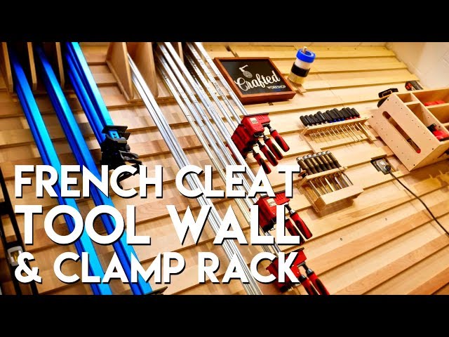 I converted my crappy pegboard wall into a french cleat tool storage wall, complete with a french cleat clamp rack