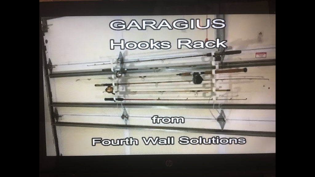 Garage Door Storage Hooks Rack website: fourthwallsolutions.com.