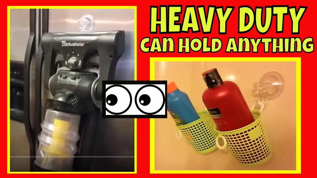 HOLY MOLY! These Heavy Duty suction locking hooks are SUPER STRONG! I am very impressed! I was actually able to get them to hold up some very heavy ...
