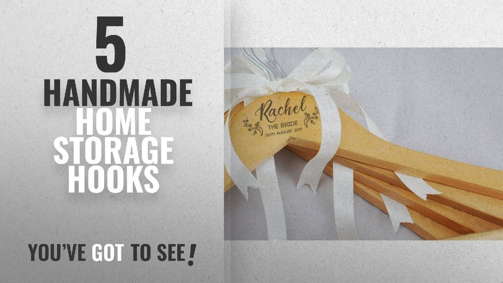 Top 10 Handmade Home Storage Hooks [2018]: Personalised Wedding Bridal Bridesmaid Keepsake Prom ...