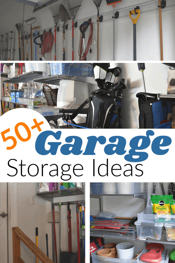 Do you know which garage storage ideas will work best for your space and needs? These more than 50 organizing tips, ideas and products will help you create an organized garage that will meet your unique needs and space.