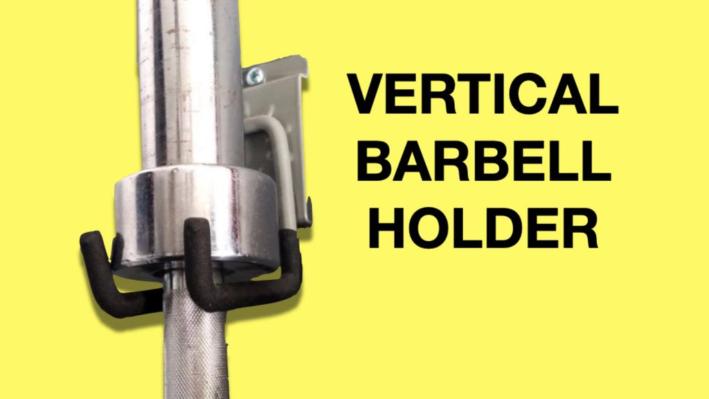 CHEAP Vertical Barbell Holder (Wall Mounted Barbell Holder) by Shredded Dad's Garage Gym (4 months ago)