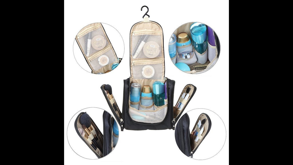 Travel Toiletry Bag Waterproof Dopp Kit Bathroom Storage Organizer with Hanging Hook by The Reviewitch (3 years ago)