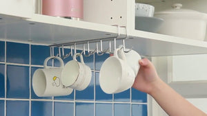 Simple and effective storage solution for your kitchen: Hanging hook rack cup hanger shelf organizer by Gift Ideas (2 years ago)