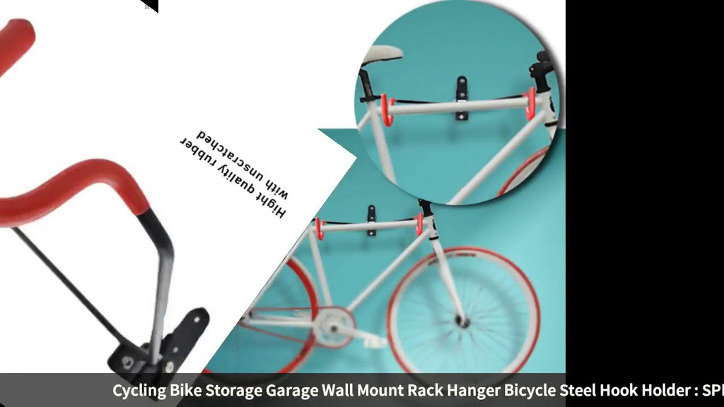 Cycling Bike Storage Garage Wall Mount Rack Hanger Bicycle Steel Hook Holder Check here :