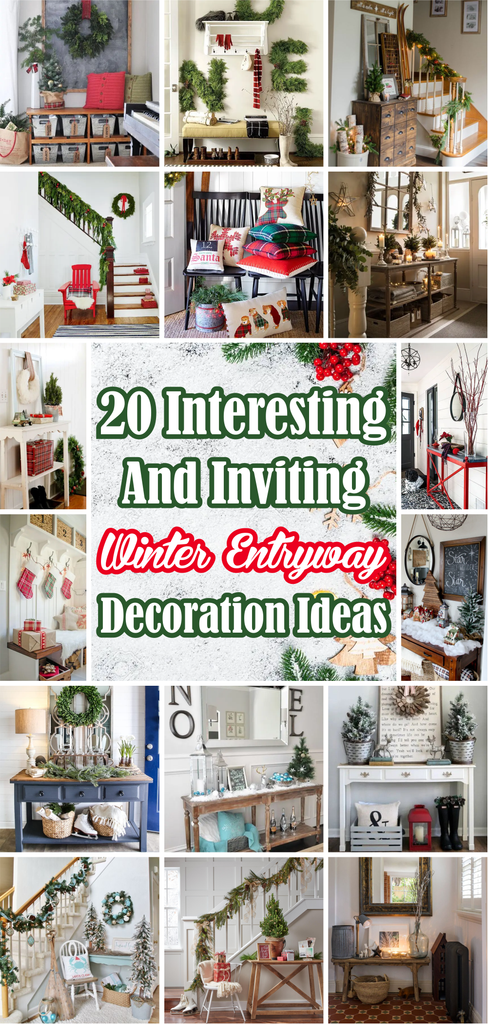 20 Interesting and Inviting Winter Entryway Decoration Ideas