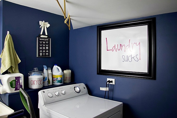 How To Transform A Laundry Room By Adding Shelves