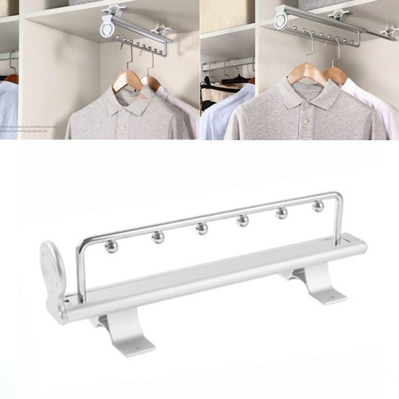 Retractable Closet Storage Organizer Hanger