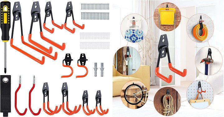 Heavy Duty Garage Hooks (13 Pack) Only $14.69!
