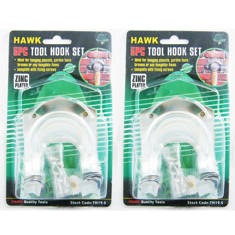 2 Pack Hook Kit Home Garage Workshop Organizer Wall Panel Set Tool Storage Hooks