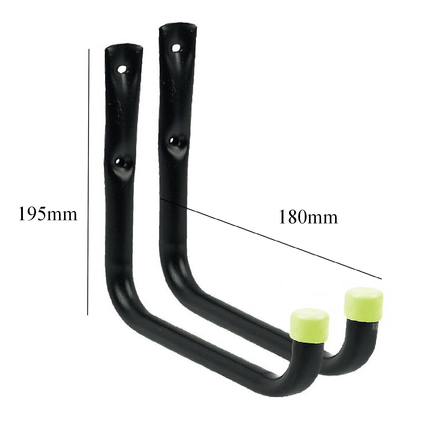 2 x 18cm Heavy Duty Storage Hooks Wall Mounted<br><br>