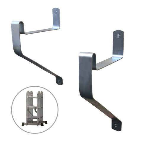 2 x Ladder Storage Hooks, Wall Mounted Brackets<br><br>