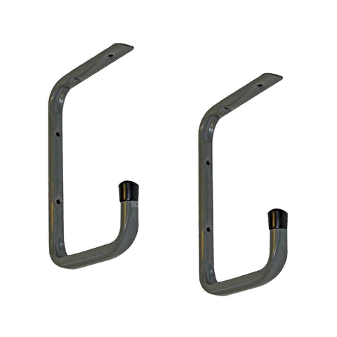 2 x Wall Mounted or Under Shelf 240mm Storage Hooks<br><br>