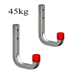 2 x 80mm Storage Wall Hooks 45kg Galvanised Steel<br><br>