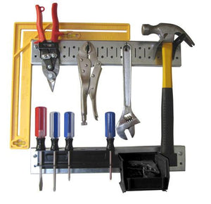 Pegboard Rail Utility Tool Strip Organizer Kit