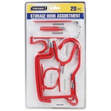 20 Piece Storage Hook Set 3'' to 7-3/4'' Long