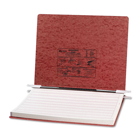 ACCO PRESSTEX Covers with Storage Hooks, 2 Posts, 6" Capacity, 14.88 x 11, Red