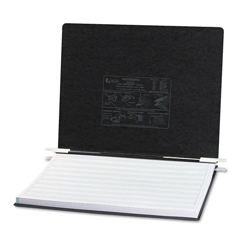 ACCO PRESSTEX Covers with Storage Hooks, 2 Posts, 6" Capacity, 14.88 x 11, Black