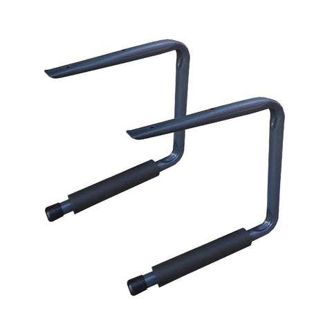 2 x Ceiling Mounted 415mm Bike Storage Hooks <br><br>