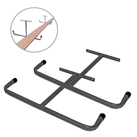 2 x Ceiling Mounted 415mm Overhead Storage Hooks<br><br>