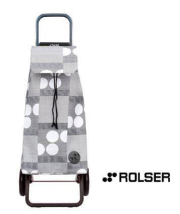 Rolser Shopping Trolley- Grey Dots