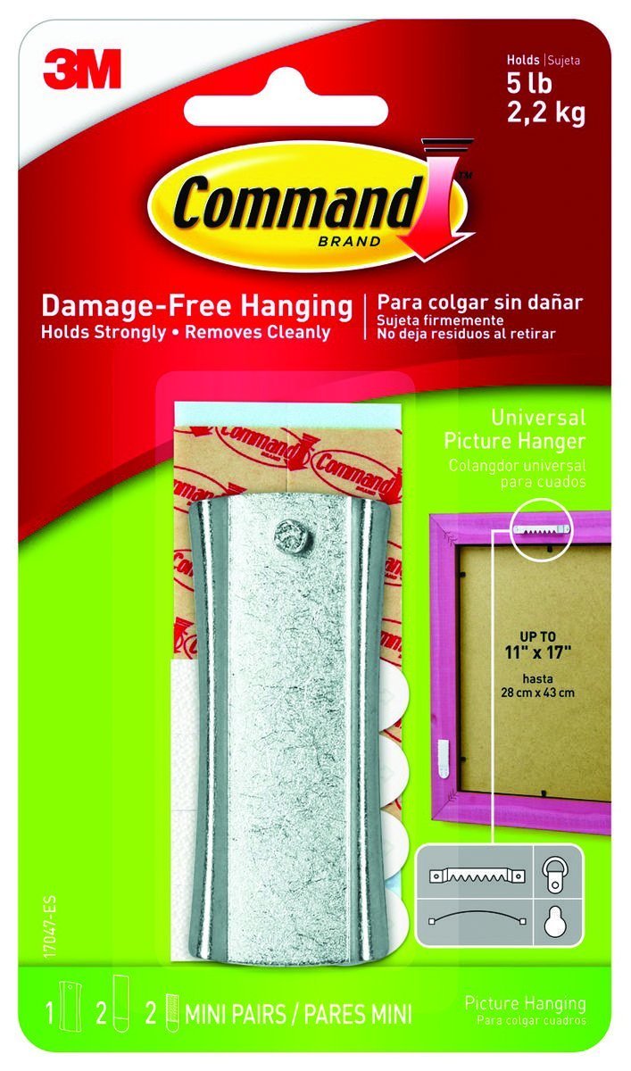 Command Strips 17047 Large Command Sawtooth Sticky Nail Hanger