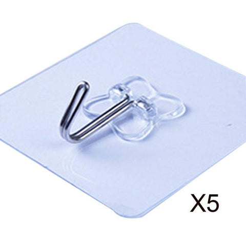 1/5/10 PCs Strong Home Kitchen Hooks Transparent Suction Cup